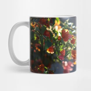 Salmon Bougainvillea in Sunlight Landscape Mug